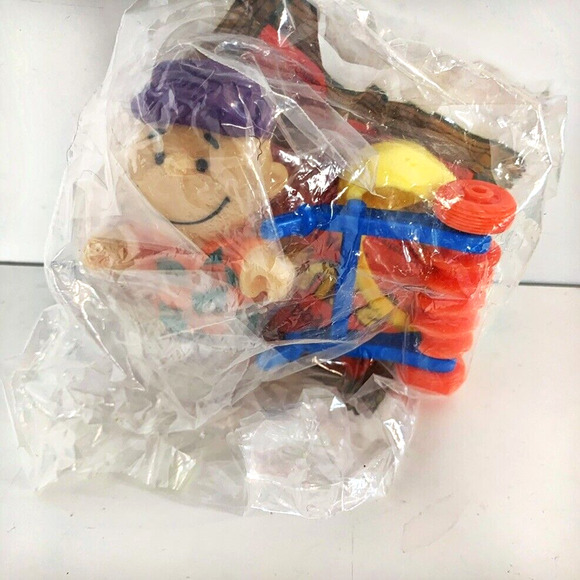 McDonalds Happy Meal Toy Peanuts Set of 3 Snoopy Linus Charlie New Vtg 1989 - Picture 4 of 5